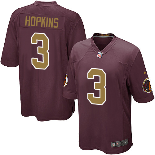 Men's Game Dustin Hopkins Nike Jersey Burgundy Red Alternate - #3 80th Anniversary NFL Washington Redskins